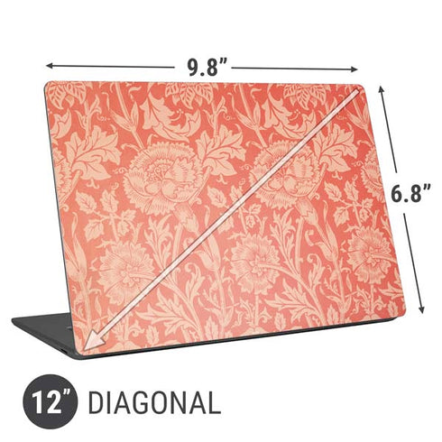 William Morris Pink & Rose Universal Laptop 12in (9.8 x 6.8in) Skin